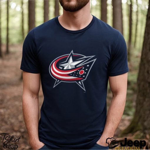 Men’s Columbus Blue Jackets Fanatics Branded Navy Team Primary Logo T Shirt