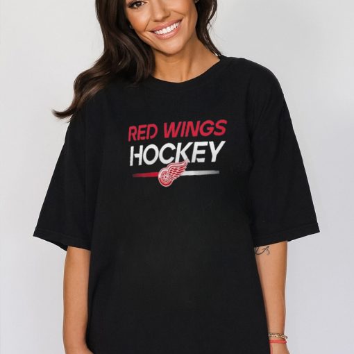 Men’s Detroit Red Wings Fanatics Branded Black Authentic Pro Long Sleeve T Shirt