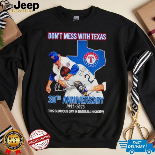 Men’s Don’t mess with Texas 30th anniversary 1993 2023 this glorious day in baseball history shirt