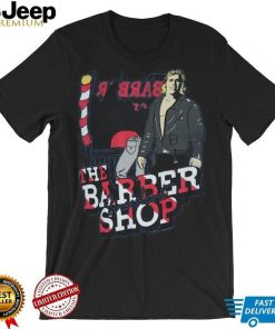 Men's Homage Heather Light Blue WWE The Barber Shop Incident Tri Blend T Shirt