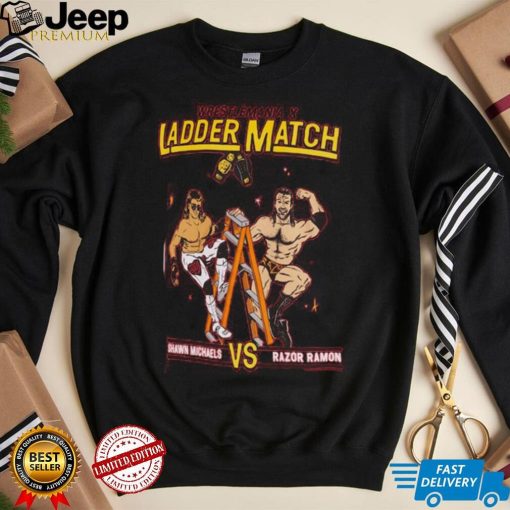 Men’s Homage Heather Red WrestleMania X Shawn Michaels vs. Razor Ramon Tri Blend T Shirt