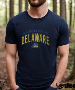 Men's League Collegiate Wear Heather Gray Delaware Fightin' Blue Hens Heritage Tri Blend Pullover shirt