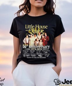 Men’s Little House on the Prairie 50th anniversary 1974 2024 thank you for the memories shirt