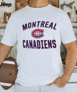 Men's Montreal Canadiens Fanatics Branded White Big & Tall Victory Arch Long Sleeve T Shirt