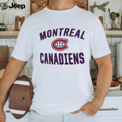 Men's Montreal Canadiens Fanatics Branded White Big & Tall Victory Arch Long Sleeve T Shirt