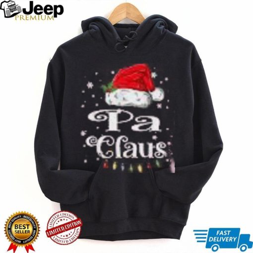 Mens Pa Claus Christmas Family Matching Pajama Xmas Light Shirt