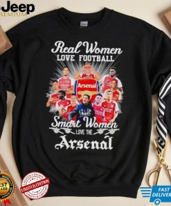 Men’s Real women love football smart women love the Arsenal signatures shirt