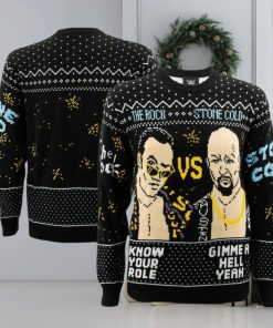 Men's Ripple Junction The Rock vs Stone Cold Steve Austin Ugly Holiday Sweater