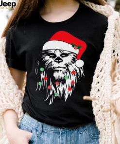 Men's Star Wars Chewbacca Christmas Tangled Lights T Shirt, Christmas Chewbacca Shirt