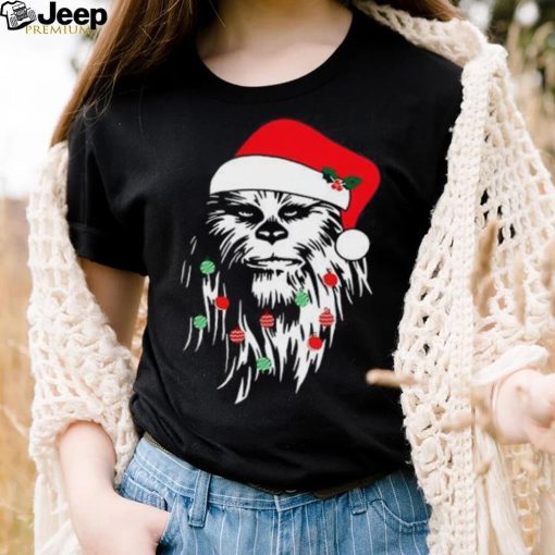 Men’s Star Wars Chewbacca Christmas Tangled Lights T Shirt, Christmas Chewbacca Shirt