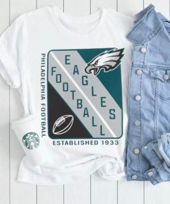 Men's Starter White Philadelphia Eagles Shield Graphic T Shirt