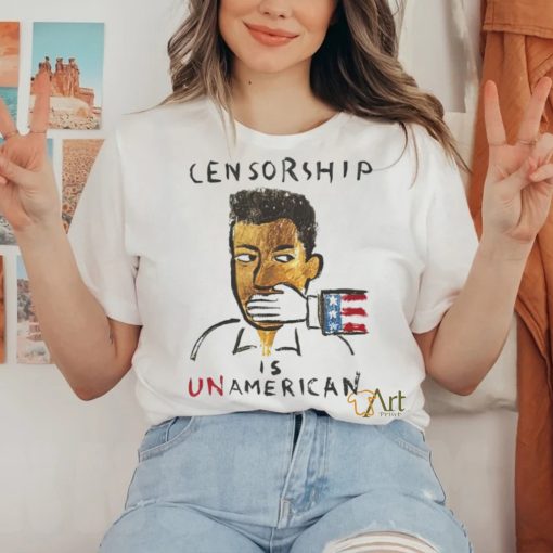 Men’s Travis Scott Censorship is Unamerican shirt