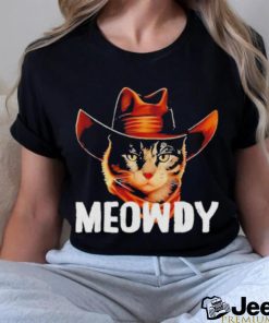 Meowdy Cat Cowboy Funny Cat Meme Shirt