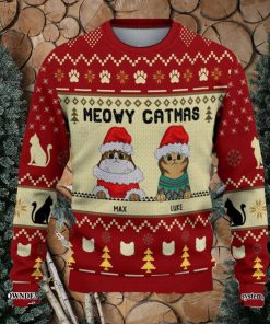 Meowy Catmas Christmas Ugly Christmas Holiday Sweater