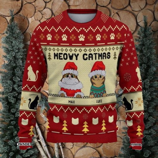 Meowy Catmas Christmas Ugly Christmas Holiday Sweater