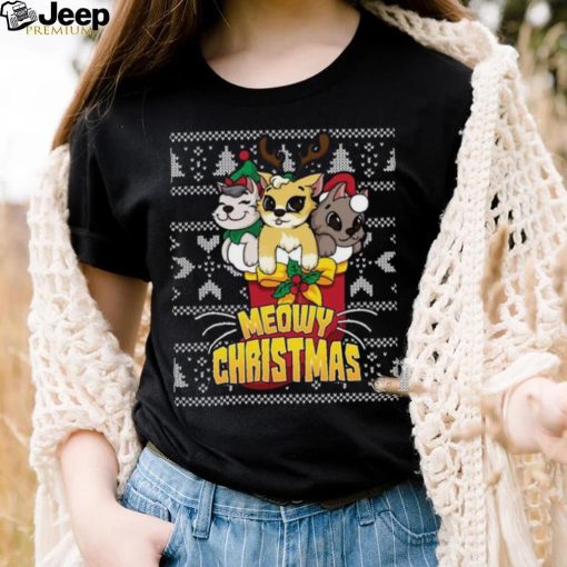 Meowy Catmas Holiday Merry Christmas Ugly Shirt