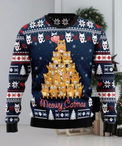 Meowy Catmas Ugly Christmas Sweater Xmas Gift 3D Christmas Sweater