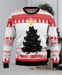 Meowy Christmas Black Cats Gift For Cat’s Lover Christmas 3D Sweater