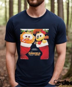 Meowy Christmas The Garfield Movie Poster T Shirt