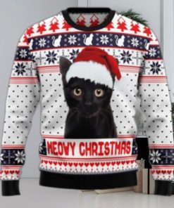 Meowy Ugly Sweater For Christmas