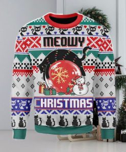 Meoy Christmas Cat Lover Ugly Christmas Sweater Xmas Gift Men And Women Christmas Sweater