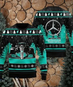 Mercedes AMG Petronas F1 Christmas Ugly Sweater 3D Gift For Chirstmas