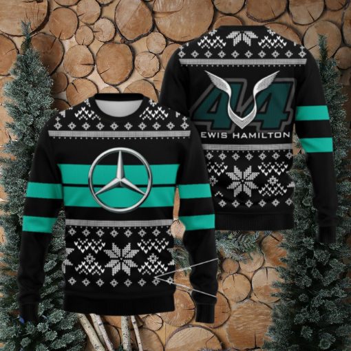 Mercedes Mpr X Lh Christmas Santa Hat AOP Print 3D Ugly Sweater