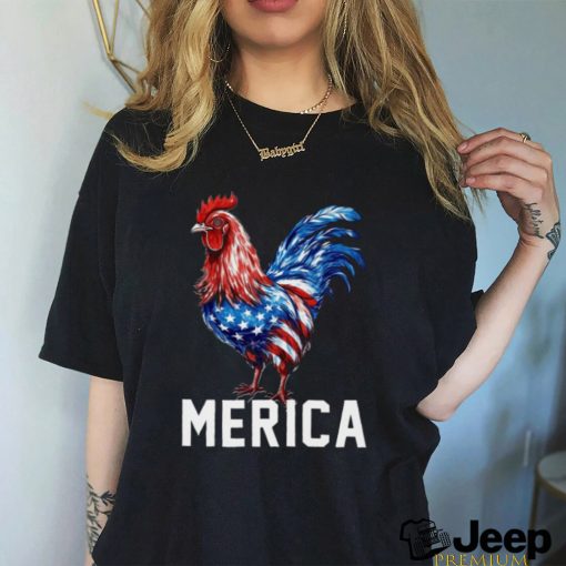 Merica Chicken USA Flag Independence Day Chicken Classic T Shirt