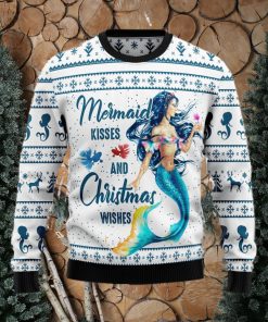 Mermaid Wishes Mermaid Lover Ugly Christmas Sweater