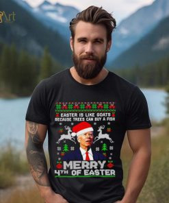 Merry 4th Of Easter Funny Biden Ugly Christmas Shirt