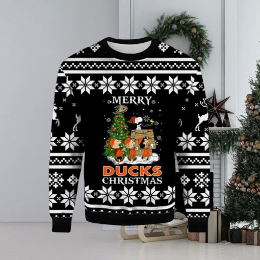 Merry Anaheim Ducks Christmas Snoopy Ugly Sweater