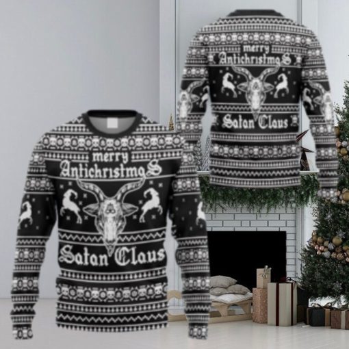 Merry Antichristmas Satan Claus Ugly Christmas Sweater