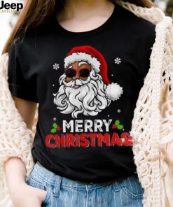 Merry Bright Groovy Christmas Retro Holiday 70s Santa Unisex Shirt