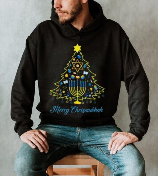 Merry Chrismukkah Christmas Tree Hanukkah Chanukah 2023 Unisex Shirt