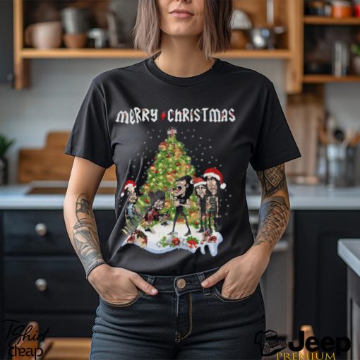 Merry Christmas ACDC Rock Band T Shirt