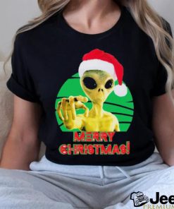 Merry Christmas Alien Ufo Outer Space Shirt