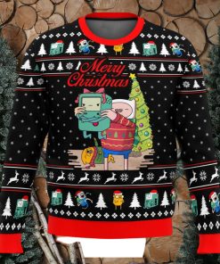 Merry Christmas BMO Finn Aventure TimeUgly Christmas Sweater