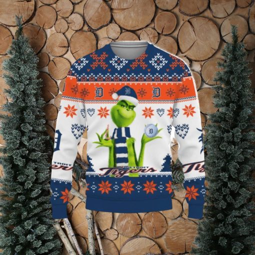 Merry Christmas Baseball American Grinch Cute Oakland Athletics 3D Sweater