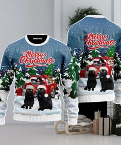 Merry Christmas Black Cat Christmas Unisex Ugly Sweater