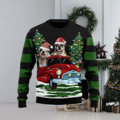 Merry Christmas Bulldog Christmas Ugly Sweater