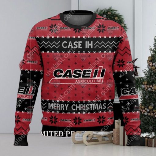 Merry Christmas Case IH Tractor Ugly Christmas Sweater