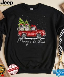 Merry Christmas Chinchilla Farmer Santa Truck Xmas Reindeer Shirt