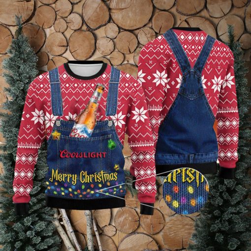 Merry Christmas Coors Light Ugly Christmas Sweater