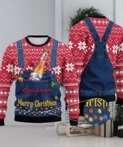 Merry Christmas Coors Light Ugly Sweater, Christmas Gift Apparel, Merry Ugly Christmas Sweater