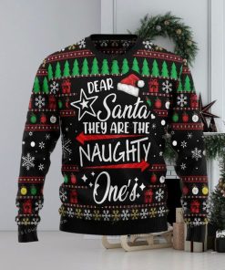 Merry Christmas Dear Santa They Are Naughty One S Womens Ugly Sweater