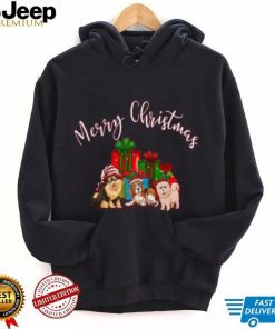 Merry Christmas Dog T shirt for Dog Enthusiasts