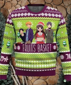 Merry Christmas Fruits Basket Ugly Christmas Sweater Family Christmas Gift Ideas