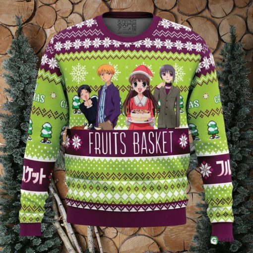 Merry Christmas Fruits Basket Ugly Christmas Sweater Family Christmas Gift Ideas