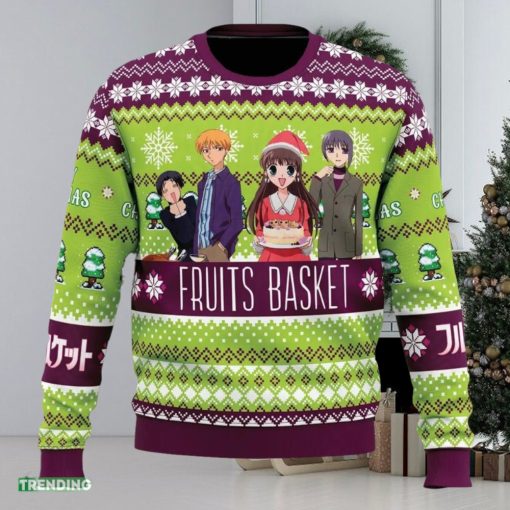 Merry Christmas Fruits Basket Ugly Christmas Sweater Funny Gift Ideas Christmas