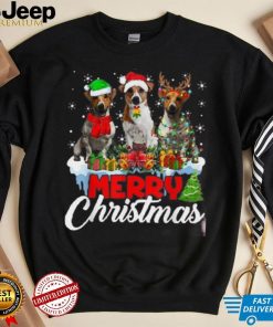 Merry Christmas Funny Jack Russell Terrier Dog Lover Xmas Shirt